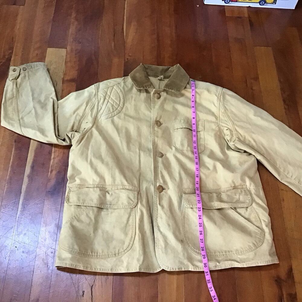 JC Higgins Vtg Hunting Chore Coat Sears &Roebuck Utility Mens Sz L-XL Thrashed